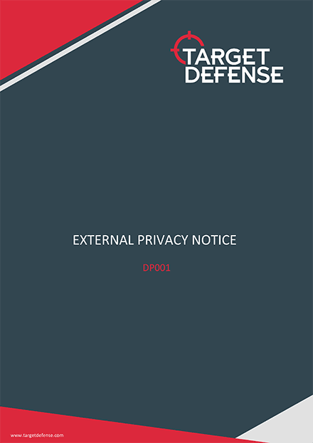 Target Defense privacy notice